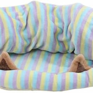 猫用トンネル 猫ハウス キャットトンネル 猫ベッド おもちゃ ペットハウス キャット ネコトンネル ネコの寝袋 ペット用品 クッション 折りたたみ プレイベッド キャンバス 屋内用 MIYU-JP ミユ ジャパン