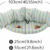 猫用トンネル 猫ハウス キャットトンネル 猫ベッド おもちゃ ペットハウス キャット ネコトンネル ネコの寝袋 ペット用品 クッション 折りたたみ プレイベッド キャンバス 屋内用 MIYU-JP ミユ ジャパン - 画像 (2)