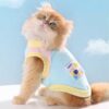ペットのお洋服 ブルー ドッグウェア キャットウェア おしゃれ 犬服 猫服 ペット服 着せやすい 涼しい シャツ かわいい 春夏 秋冬 MIYU-JP ミユジャパン - 画像 (6)