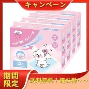 ペット用トイレシーツ レギュラー 120枚入*4セット 1ケース トイレシート ペットシート 超吸収 厚型 無香 無臭 消臭 衛生的 速乾 犬 猫 漏れ防止 MIYU-JP ミユジャパン